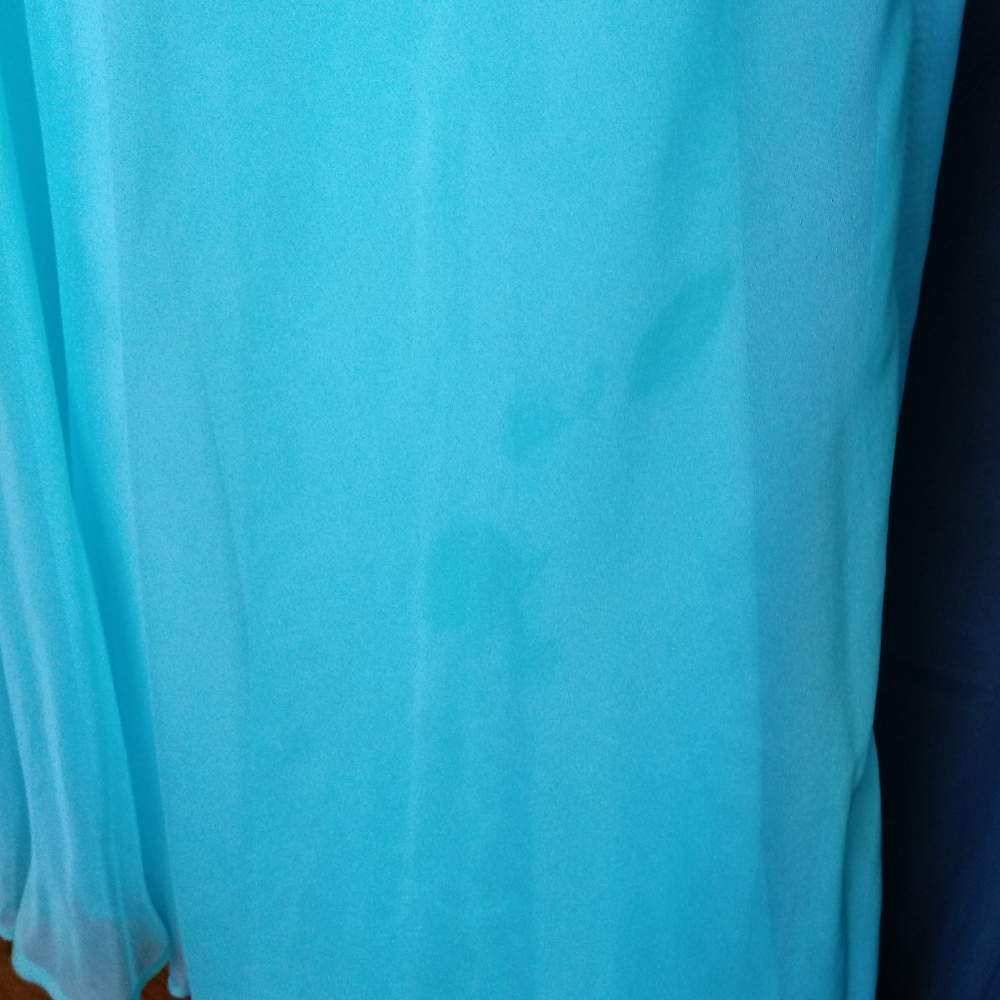 Teal jeweled strapless dress - Picture 7 of 7